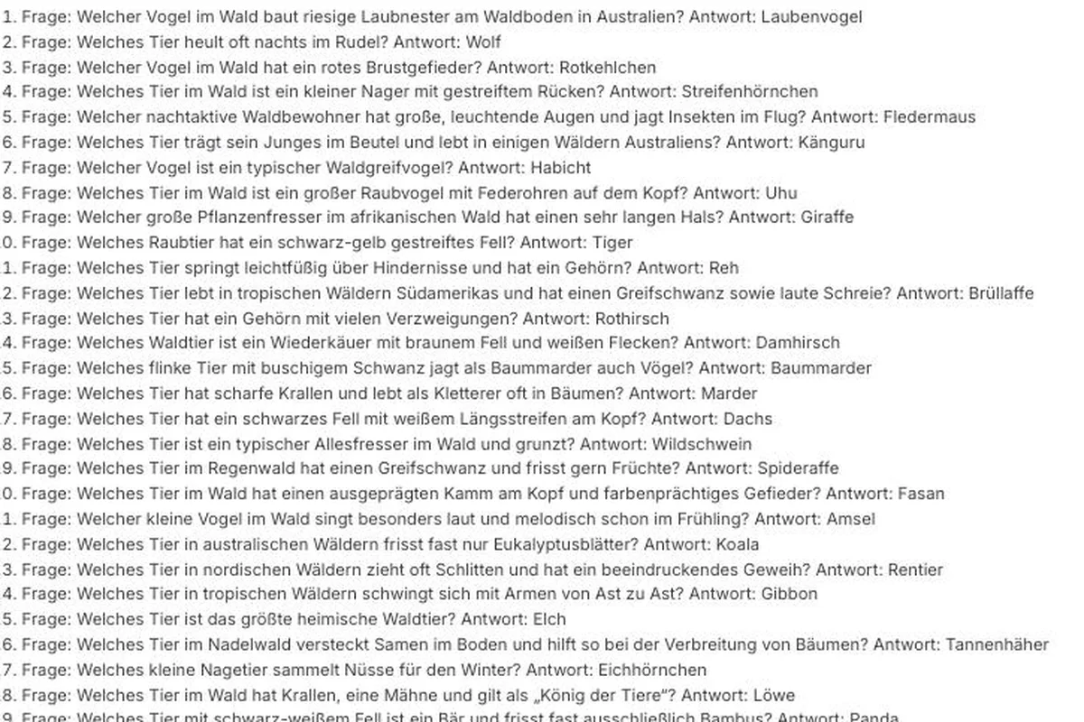 Bingo von KI Schulgenie erstellt fertige Bingo-Karten aus einem eingegebenen Thema für den Unterricht