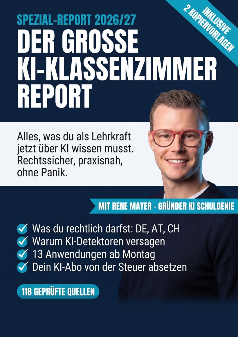 Cover: Der große KI-Klassenzimmer-Report 2026/27